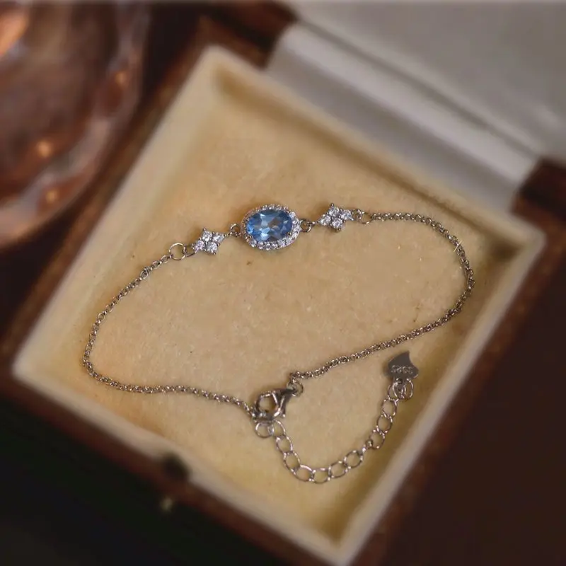 Light Luxury Sapphire Bracelet for Women Classic Style Elliptic Exquisite and Fresh Bangles Charms Silver Jewelry Gift
Light Luxury Sapphire Bracelet for Women Classic Style Elliptic Exquisite and Fresh Bangles Charms Silver Jewelry Gift