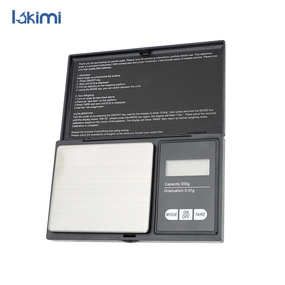 200G-0.01G High Accuracy LCD Digital Mini Scale - Backlit Pocket Electric Scale for Precise Kitchen Jewelry Weighing LA-AA93
200G-0.01G High Accuracy LCD Digital Mini Scale - Backlit Pocket Electric Scale for Precise Kitchen Jewelry Weighing LA-AA93