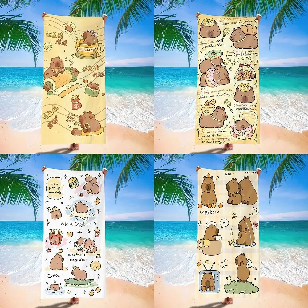 Capybara Print Microfiber Beach Towel Quick Absorbent Lightweight Quick-Dry Soft Yoga Swimming Outdoor Hiking Unisex Sand Free
Capybara Print Microfiber Beach Towel Quick Absorbent Lightweight Quick-Dry Soft Yoga Swimming Outdoor Hiking Unisex Sand Free