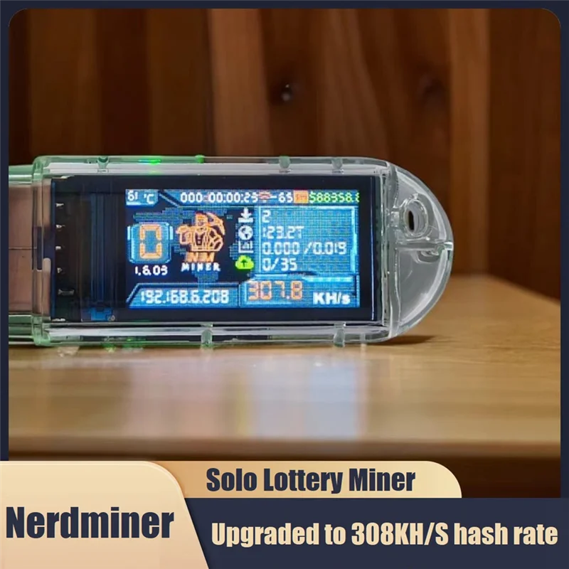 Durable-Nmminer USB Nerdminer 308KH/S Solo Lottery Miner BTC Miner Цветной дисплей Bitcoin Mini Miner Asic Mining для домашнего офиса,
Durable-Nmminer USB Nerdminer 308KH/S Solo Lottery Miner BTC Miner Цветной дисплей Bitcoin Mini Miner Asic Mining для домашнего офиса,