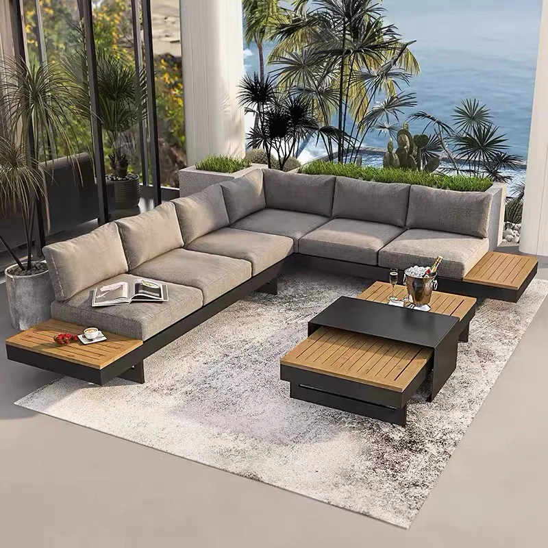 Modern Wood Outdoor Garden Sofa Set for Patio Courtyard Park & Villa Use-Indoor/Outdoor Leisure Furniture
Modern Wood Outdoor Garden Sofa Set for Patio Courtyard Park & Villa Use-Indoor/Outdoor Leisure Furniture