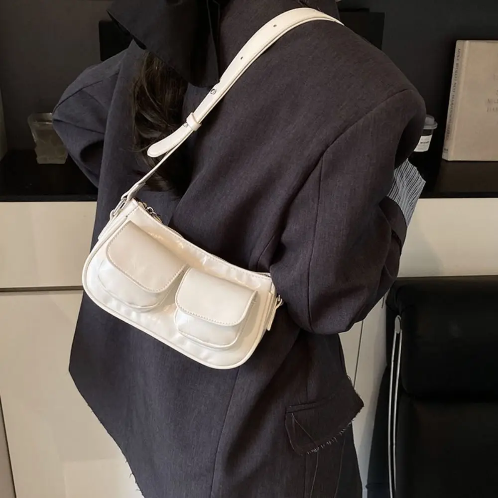 Zipper Solid Color Crossbody Bag High-capacity Double Pockets Satchel Hobo Bag Retro PU Leather Shoulder Bag Ladies
Zipper Solid Color Crossbody Bag High-capacity Double Pockets Satchel Hobo Bag Retro PU Leather Shoulder Bag Ladies