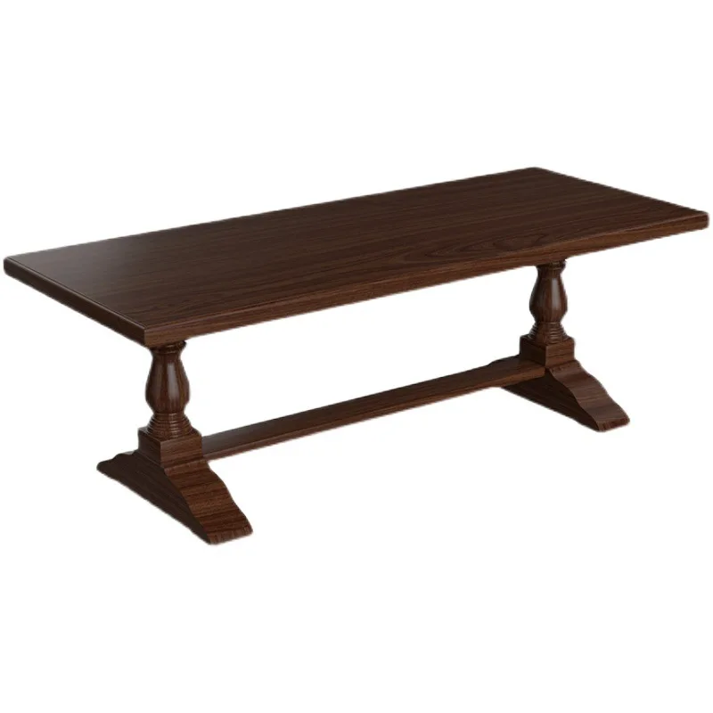 American solid wood retro dining table and chair combination simple modern negotiation
American solid wood retro dining table and chair combination simple modern negotiation