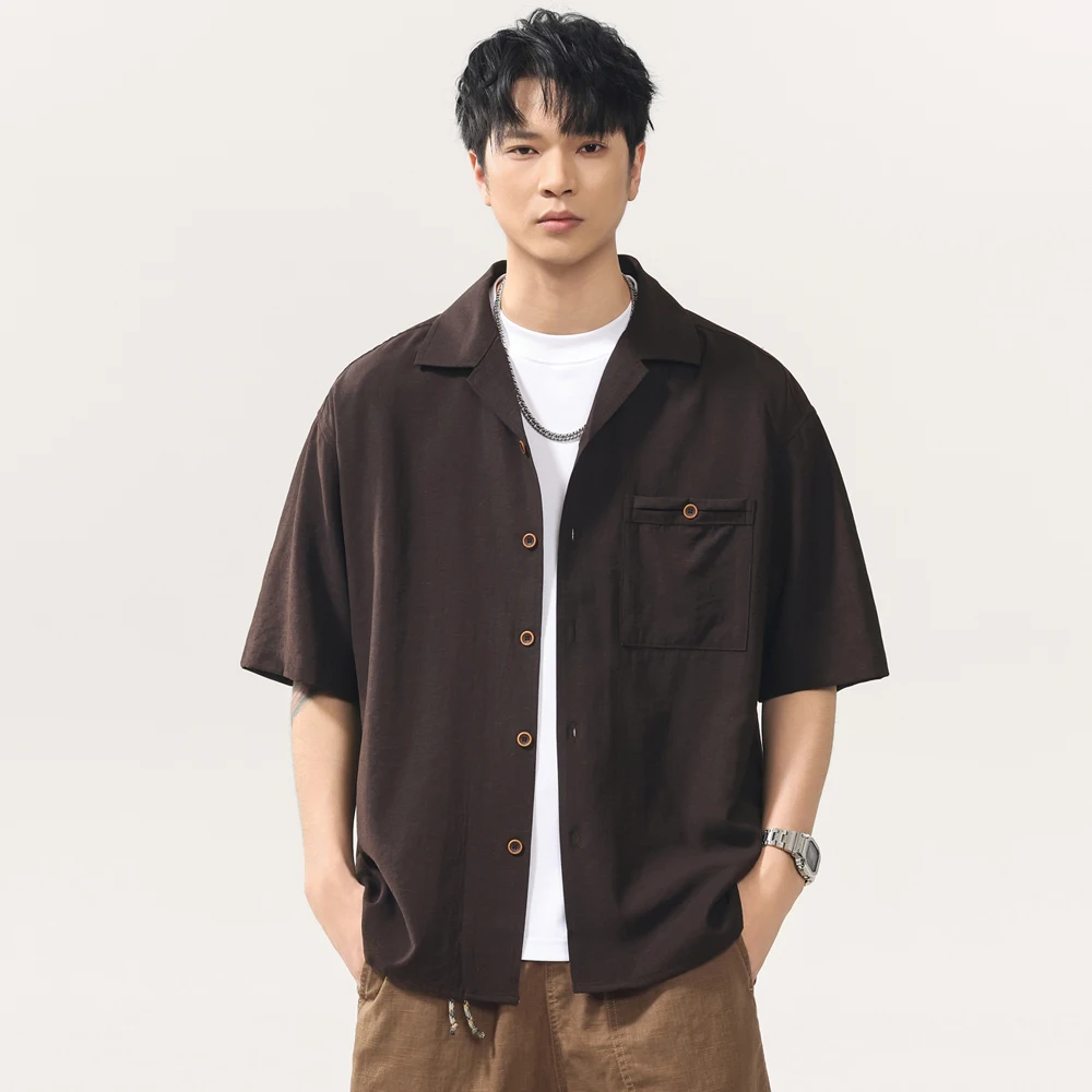 Men Summer Fashion Vintage Cuban Collar Loose Casual Short Sleeve Lightweight Linen Shirt Male Streetwear Cargo Shirts Tops
Men Summer Fashion Vintage Cuban Collar Loose Casual Short Sleeve Lightweight Linen Shirt Male Streetwear Cargo Shirts Tops