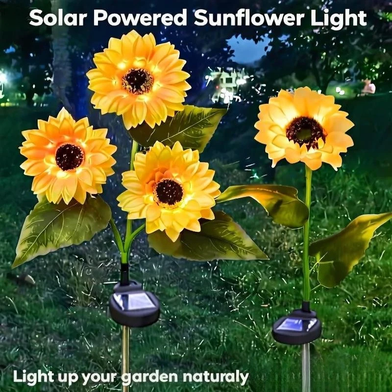 Солнечные фонари подсолнечника - 1/3 головки, уличная водонепроницаемая светодиодная ландшафтная лампа для сада, двора, лужайки, освещения цветочного декора 
Солнечные фонари подсолнечника - 1/3 головки, уличная водонепроницаемая светодиодная ландшафтная лампа для сада, двора, лужайки, освещения цветочного декора