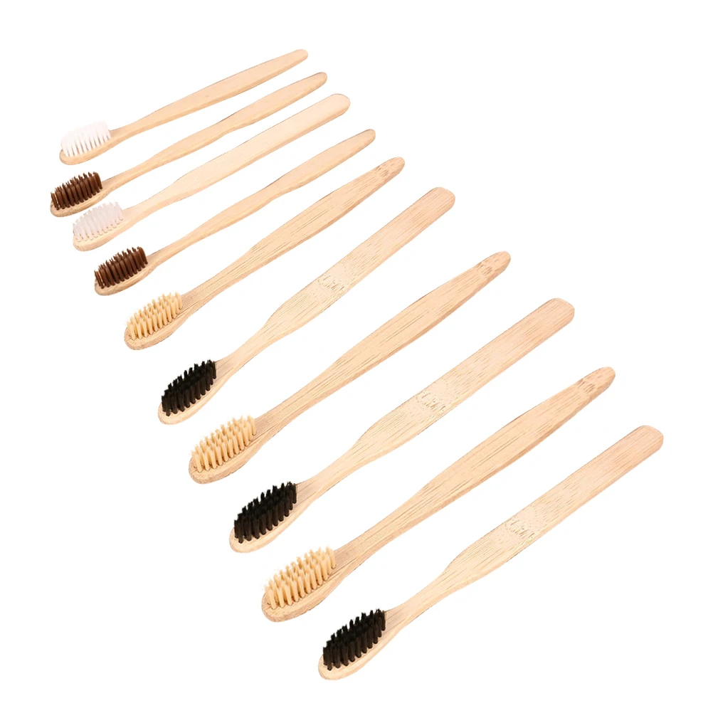 10pcs Bamboo Wooden Toothbrushes Compact for Travel Disposable Hotel Kit al Care Traveling Business Trip Dental Hygiene
10pcs Bamboo Wooden Toothbrushes Compact for Travel Disposable Hotel Kit al Care Traveling Business Trip Dental Hygiene