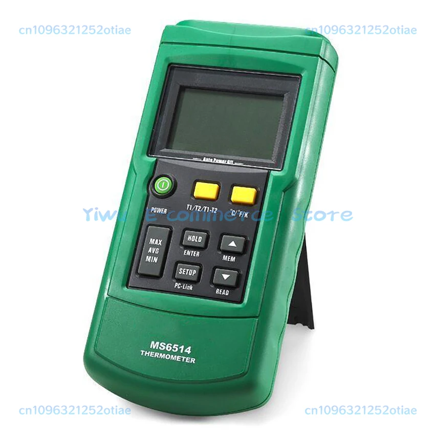 MS6514 двухканальный цифровой термометр, регистратор данных, термопара, датчик температуры, тестер, USB-интерфейс, 1000 комплектов данных
MS6514 двухканальный цифровой термометр, регистратор данных, термопара, датчик температуры, тестер, USB-интерфейс, 1000 комплектов данных