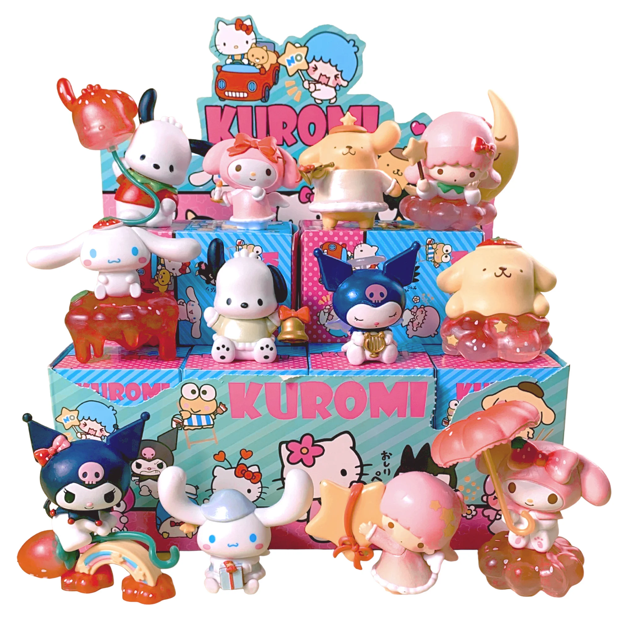 12pcs/set Strawberry Sanrio Anime Figure Kawaii Kuromi Cinnamoroll Melody Pachacco Action Figure Model For Kids Toy Gifts
12pcs/set Strawberry Sanrio Anime Figure Kawaii Kuromi Cinnamoroll Melody Pachacco Action Figure Model For Kids Toy Gifts