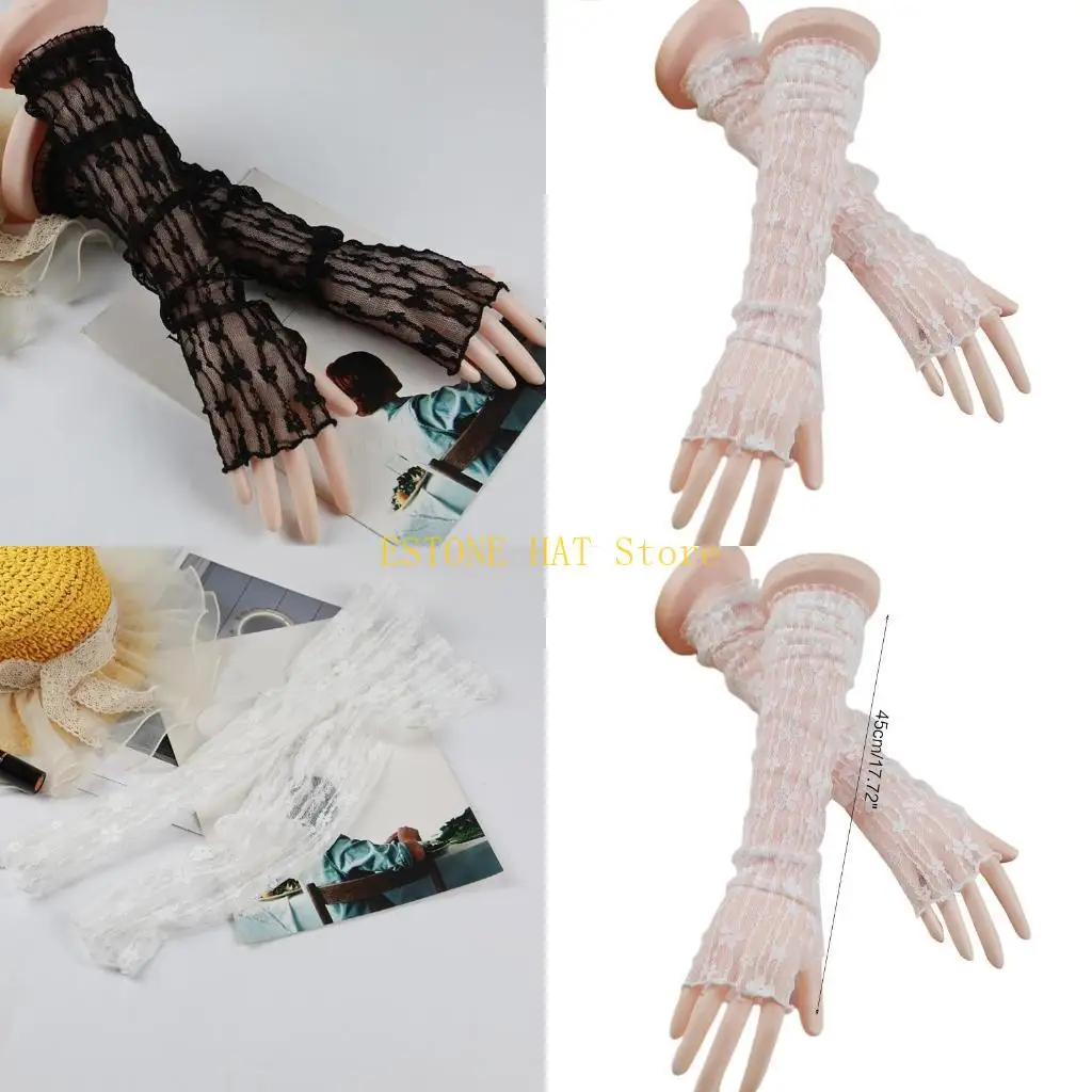 49MF Women for Butterfly Decor Long Sleeve Gloves Mesh Gloves Summer Cycling Accessor
49MF Women for Butterfly Decor Long Sleeve Gloves Mesh Gloves Summer Cycling Accessor