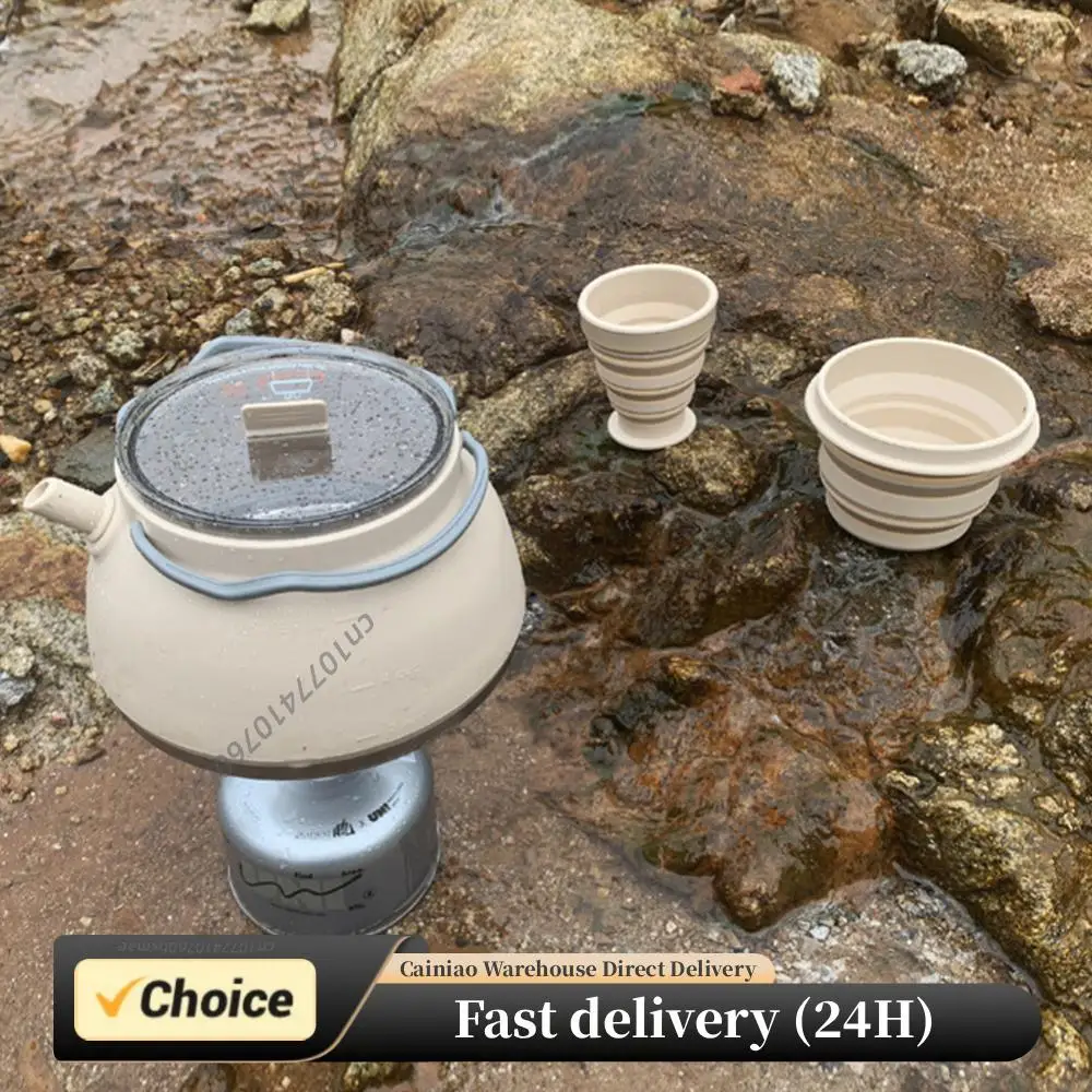 Outdoor Folding Silicone Kettle Portable Mini Boiling Water Pot with Handle Camping Kettle Pan Pot for Travel Picnic Tableware
Outdoor Folding Silicone Kettle Portable Mini Boiling Water Pot with Handle Camping Kettle Pan Pot for Travel Picnic Tableware