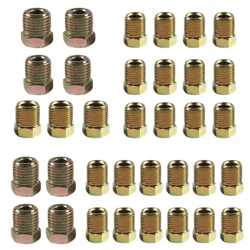 Brake Lines Fitting Assortment Rustproof Brake Lines Connector Repair Kit Brake Lines Connector Sturdy Union Tube Nut Versatile
Brake Lines Fitting Assortment Rustproof Brake Lines Connector Repair Kit Brake Lines Connector Sturdy Union Tube Nut Versatile