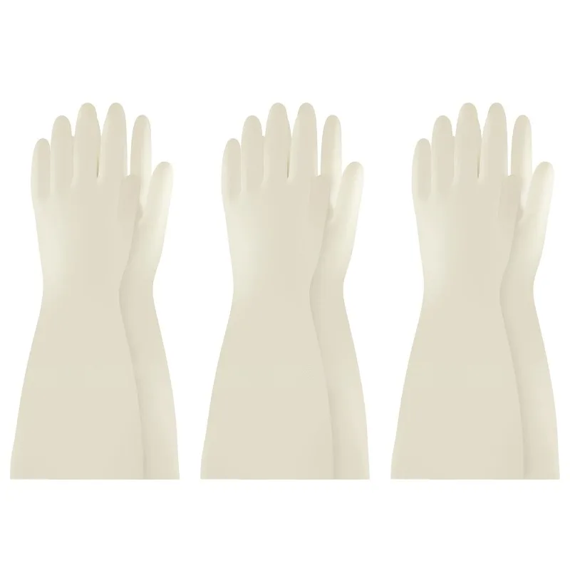 2Pcs White Nitrile Cleaning Gloves 15" Extended Long Cuff Reusable Waterproof Non-Slip For Kitchen Dishwashing Bathroom Pet Care
2Pcs White Nitrile Cleaning Gloves 15" Extended Long Cuff Reusable Waterproof Non-Slip For Kitchen Dishwashing Bathroom Pet Care