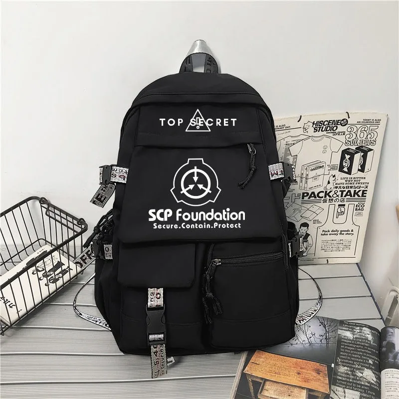 Black White, SCP Foundation, Student Kids Teens School Bags, Large Capacity Mochilas Anime Backpacks for Girls Boys Gift
Black White, SCP Foundation, Student Kids Teens School Bags, Large Capacity Mochilas Anime Backpacks for Girls Boys Gift