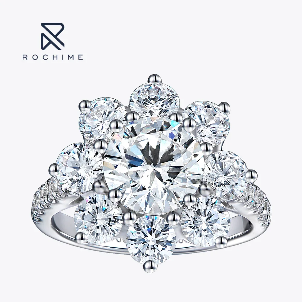 Кольца с бриллиантами Rochime S925, серебро с родиевым цирконом, роскошные ювелирные изделия для женщин
Кольца с бриллиантами Rochime S925, серебро с родиевым цирконом, роскошные ювелирные изделия для женщин