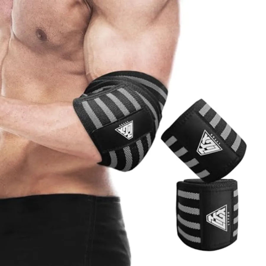 Elbow Wraps for Weightlifting, Elbow Straps for Weightlifting Gym Men Women - Elbow Support Sleeve for Weight lifting Bench Pre
Elbow Wraps for Weightlifting, Elbow Straps for Weightlifting Gym Men Women - Elbow Support Sleeve for Weight lifting Bench Pre
