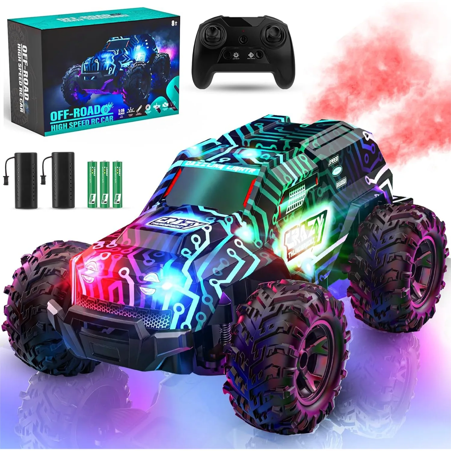 2.4GHz High Speed RC Car Offroad Monster Hobby Racing Car With LED Bodylight And Rechargeable Battery For Kids 3-8 Years
2.4GHz High Speed RC Car Offroad Monster Hobby Racing Car With LED Bodylight And Rechargeable Battery For Kids 3-8 Years