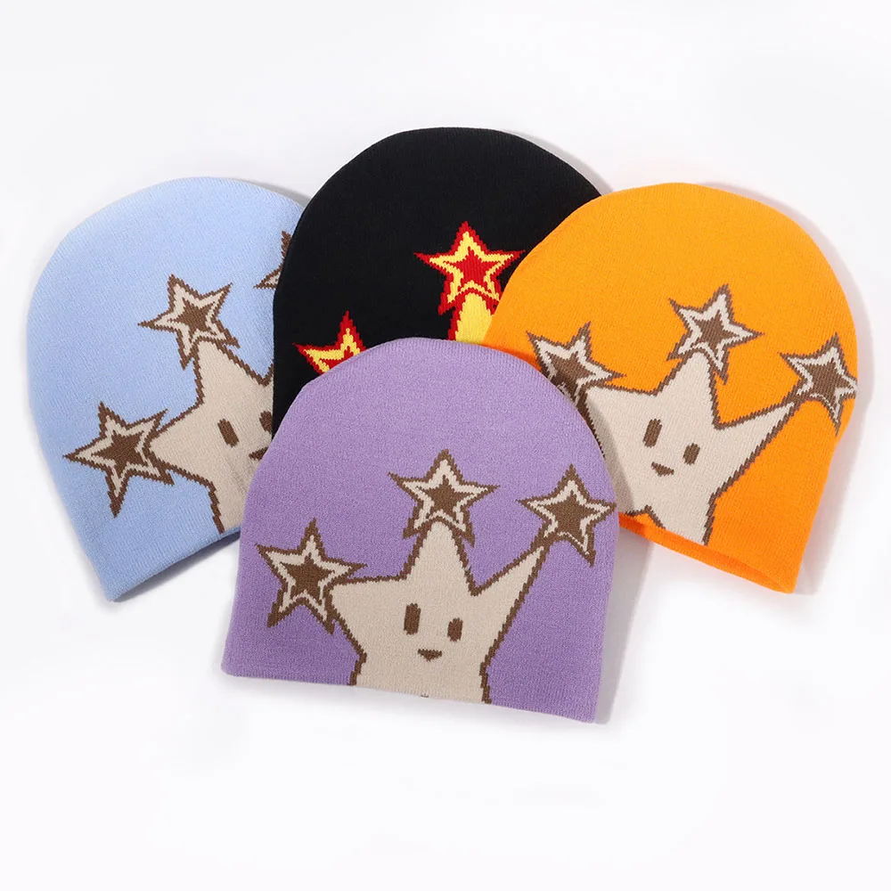 Women's Cute Star Pattern Knitted Hats Autumn And Winter Warm Outdoor Fashion Woolen Caps For Men
Women's Cute Star Pattern Knitted Hats Autumn And Winter Warm Outdoor Fashion Woolen Caps For Men
