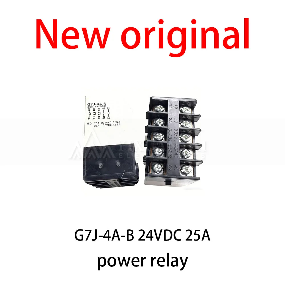 1Pcs/Lot New original G7J-4A-B 24VDC 25A power relay
1Pcs/Lot New original G7J-4A-B 24VDC 25A power relay