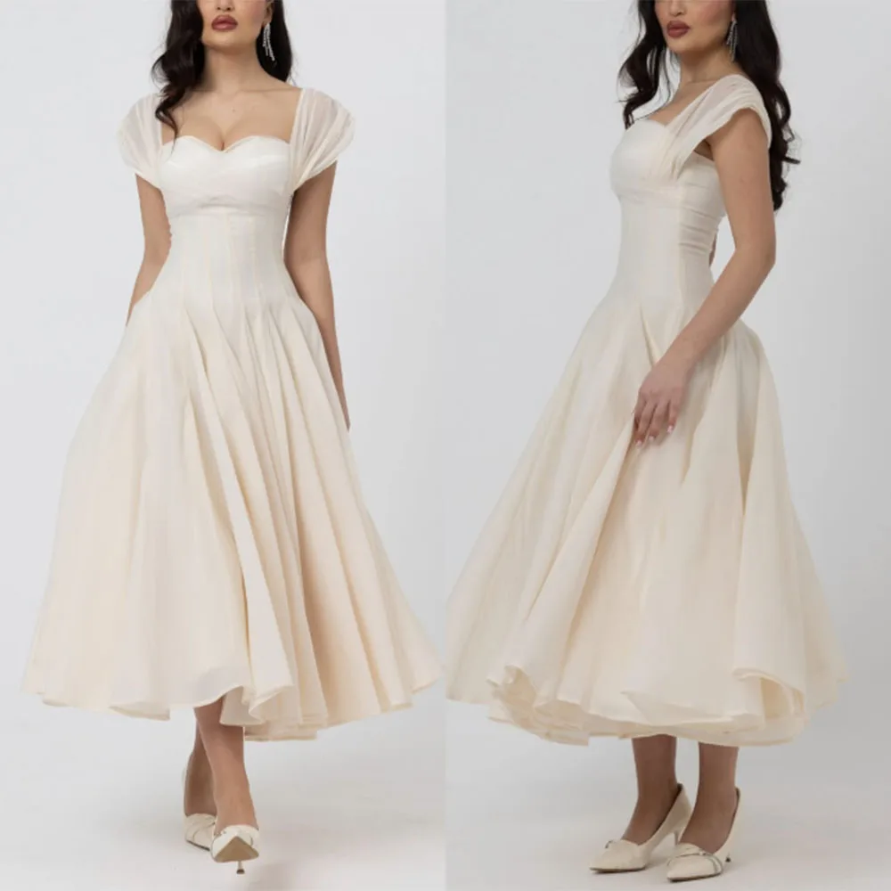 Customized Sweetheart Ankle Length Sleeveless Vestidos Madre De Novia Para Bodas Dubai Dresses Luxury Evening فساتين السهرة Robe
Customized Sweetheart Ankle Length Sleeveless Vestidos Madre De Novia Para Bodas Dubai Dresses Luxury Evening فساتين السهرة Robe