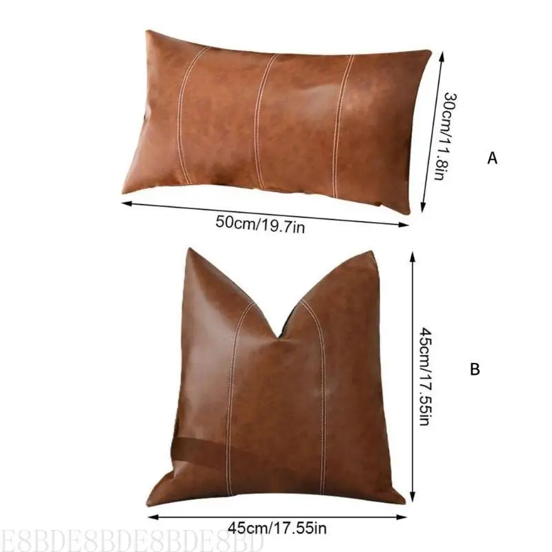 E8BD Faux Leather Pillow Cover Modern Pillowcase Farmhouses Styles for Couch Bed
E8BD Faux Leather Pillow Cover Modern Pillowcase Farmhouses Styles for Couch Bed
