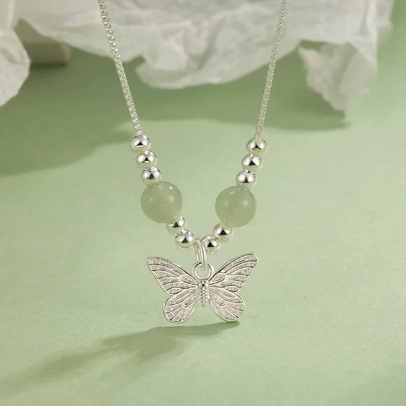 China-Chic Sen Pendant Hotan Jade Butterfly Necklace Chinese Style Retro Luxury Delicate Gentle Advanced Collar Bone
China-Chic Sen Pendant Hotan Jade Butterfly Necklace Chinese Style Retro Luxury Delicate Gentle Advanced Collar Bone