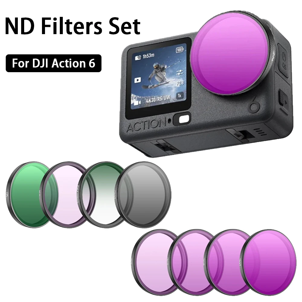 UV CPL ND Lens Filter Kit HD Optical Glass Polarizing Protector For DJI Osmo Action 6 Action Camera Photography Accessories
UV CPL ND Lens Filter Kit HD Optical Glass Polarizing Protector For DJI Osmo Action 6 Action Camera Photography Accessories