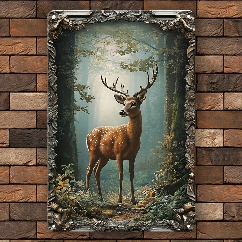Vintage Deer in The Forest Metal Wall Sign, Aluminum Decor for Home, Living Room, Farmhouse, Bar, Decorative Wall Poster
Vintage Deer in The Forest Metal Wall Sign, Aluminum Decor for Home, Living Room, Farmhouse, Bar, Decorative Wall Poster