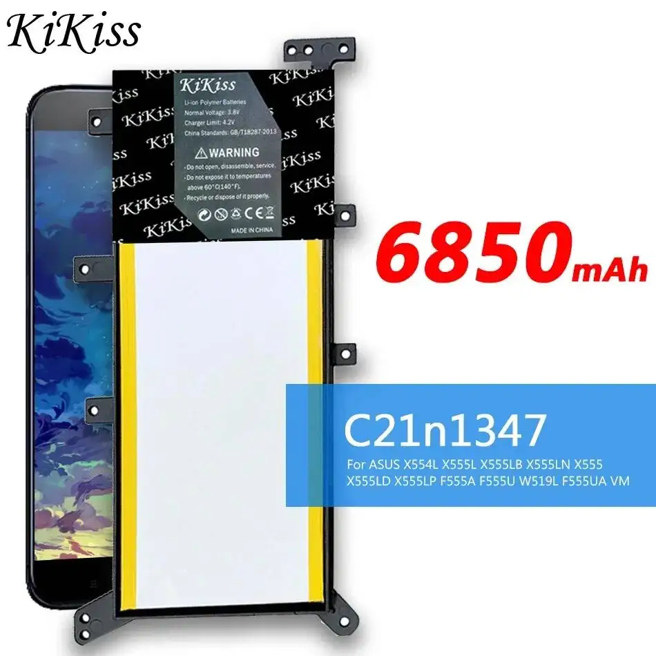 Аккумулятор для ноутбука Durable c21n1347 для Asus X554L X555L X555LB X555LN X555 X555LD X555LP F555A F555U W519L F555UA VM 6850 мАч
Аккумулятор для ноутбука Durable c21n1347 для Asus X554L X555L X555LB X555LN X555 X555LD X555LP F555A F555U W519L F555UA VM 6850 мАч