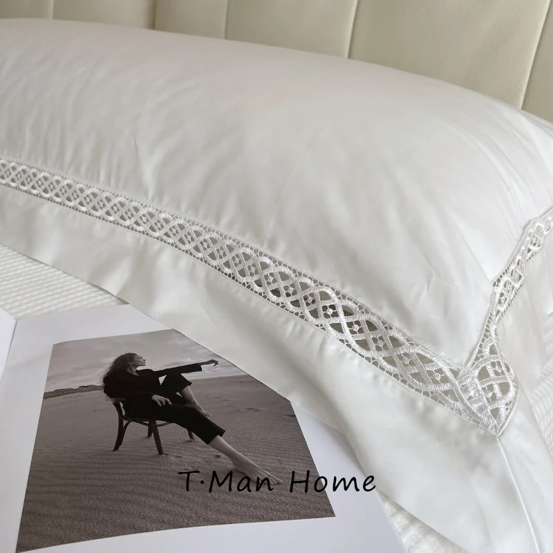 Pure Cotton White Double Pillowcase 100 Thread Count European Style Hollow Extra Long Rectangular Zipper Closure Bedding
Pure Cotton White Double Pillowcase 100 Thread Count European Style Hollow Extra Long Rectangular Zipper Closure Bedding