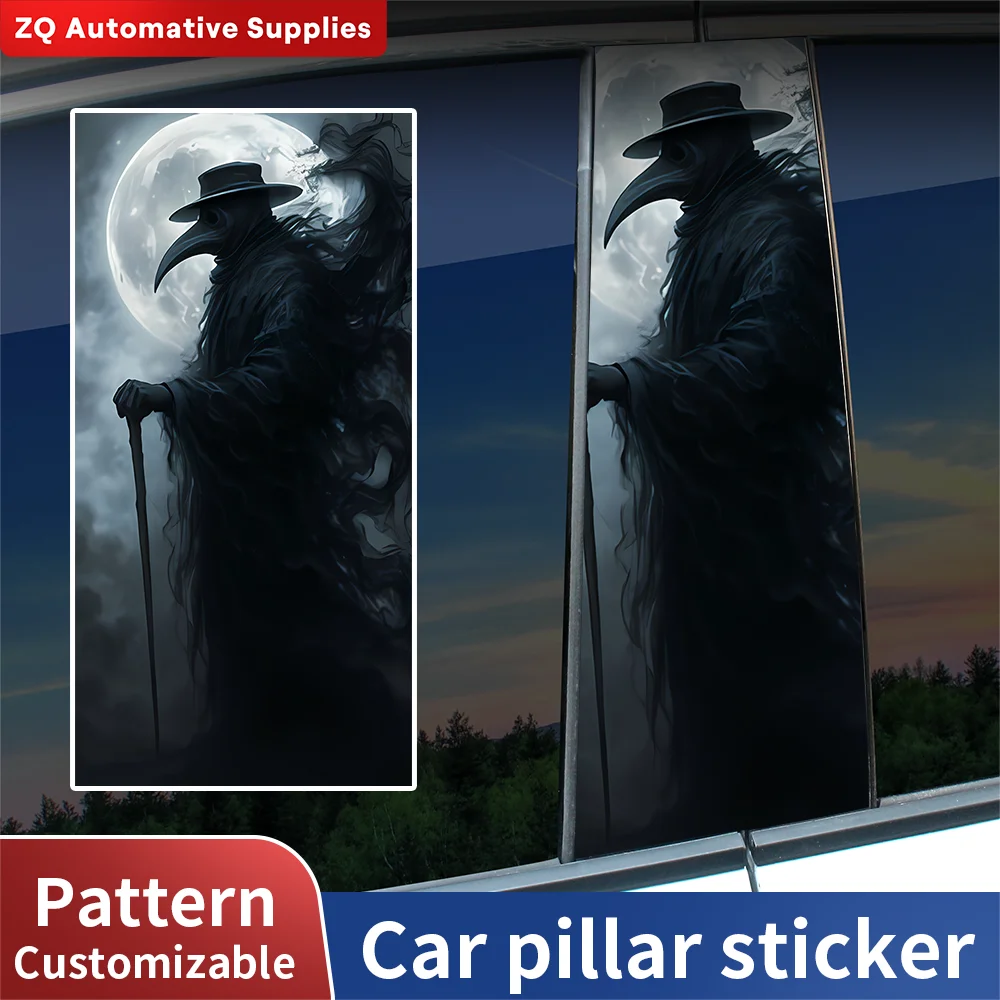 2pcs Universal Car B Pillar Stickers Plague Doctor Horror Decals Dark Gothic Vinyl Window Pillar Decoration Auto Accessories
2pcs Universal Car B Pillar Stickers Plague Doctor Horror Decals Dark Gothic Vinyl Window Pillar Decoration Auto Accessories
