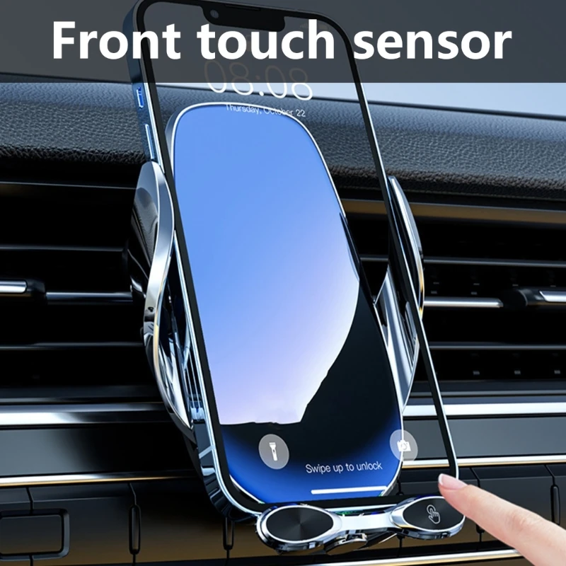Auto Clamping Phone Stand Car Air Vent Charging Stand Universal Wireless Charging Holder Glass Panel with Light D2RC
Auto Clamping Phone Stand Car Air Vent Charging Stand Universal Wireless Charging Holder Glass Panel with Light D2RC