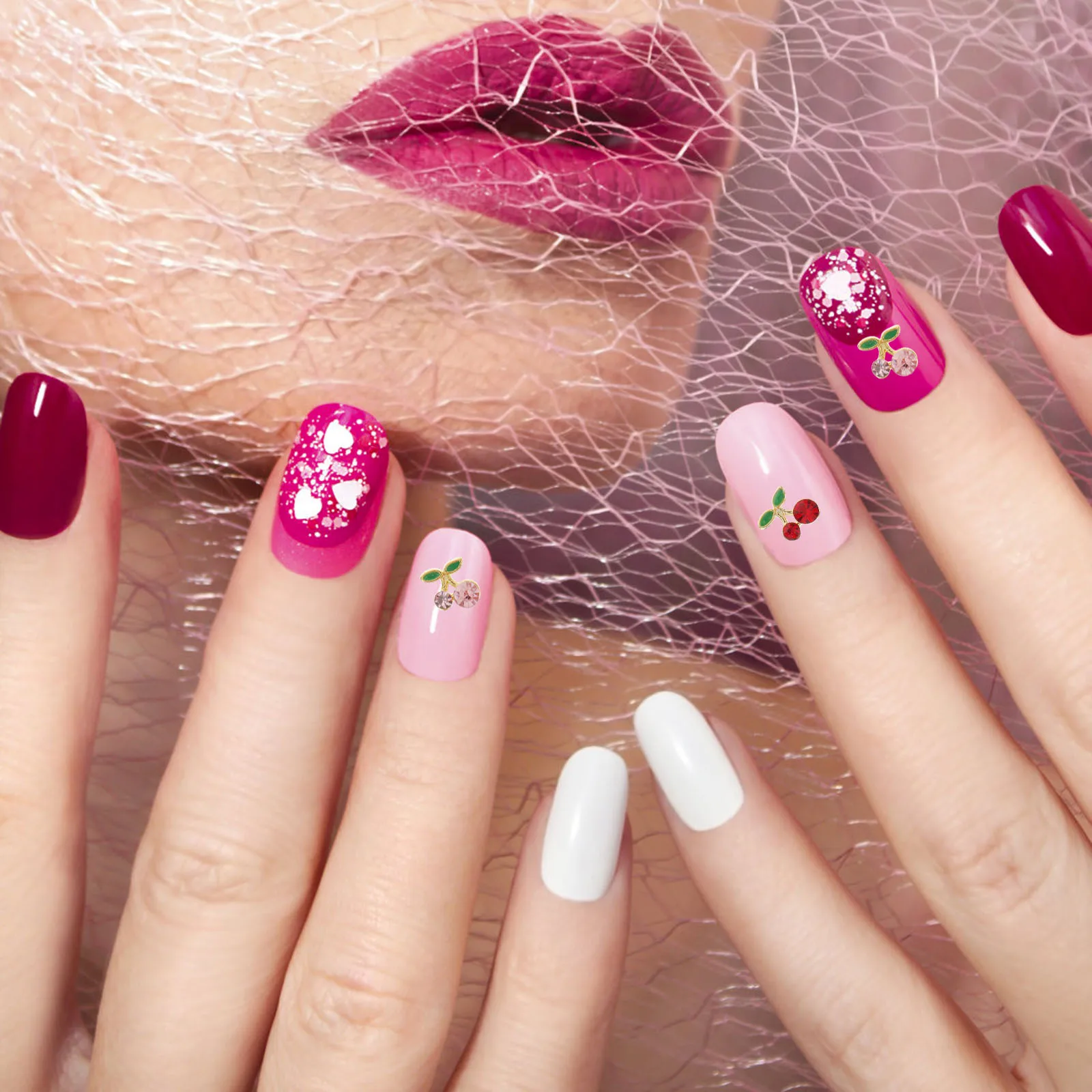 36Pcs Cherry Nail Slices Unique Design Eyecatching DIY Nail Jewelry Great Accessories for Women Parties Events
36Pcs Cherry Nail Slices Unique Design Eyecatching DIY Nail Jewelry Great Accessories for Women Parties Events