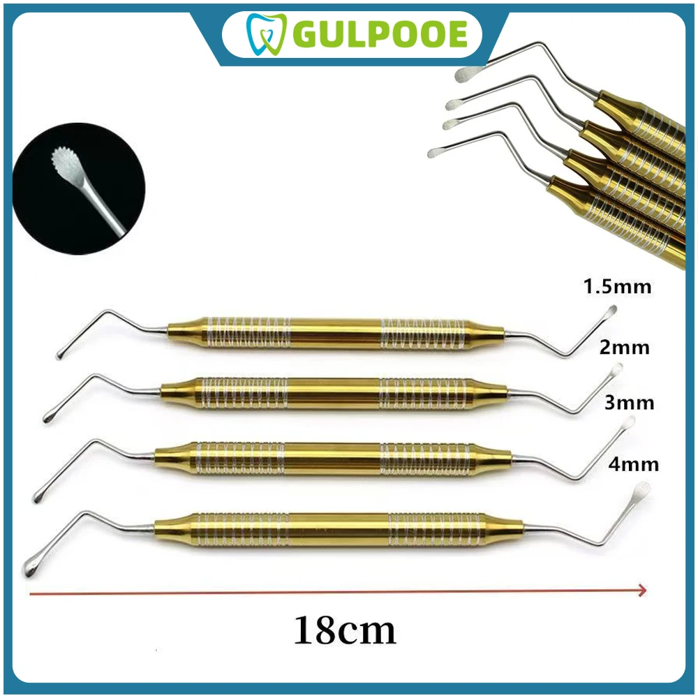 GULPOOE 1Pc Dental Stainless Steel Golden Handle Curette Scaler Orthodontic Twirl-on Module Ligature Tie Placer Tool Digger
GULPOOE 1Pc Dental Stainless Steel Golden Handle Curette Scaler Orthodontic Twirl-on Module Ligature Tie Placer Tool Digger
