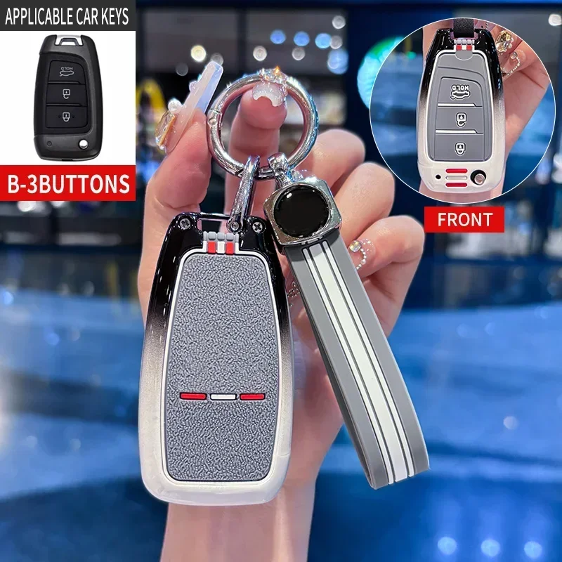 Zinc Alloy Leather Car Folding Key Case Cover Bag Shell Protector For Hyundai Tucson Kona Azera Solaris 2 Elantra i30 i35 i40
Zinc Alloy Leather Car Folding Key Case Cover Bag Shell Protector For Hyundai Tucson Kona Azera Solaris 2 Elantra i30 i35 i40