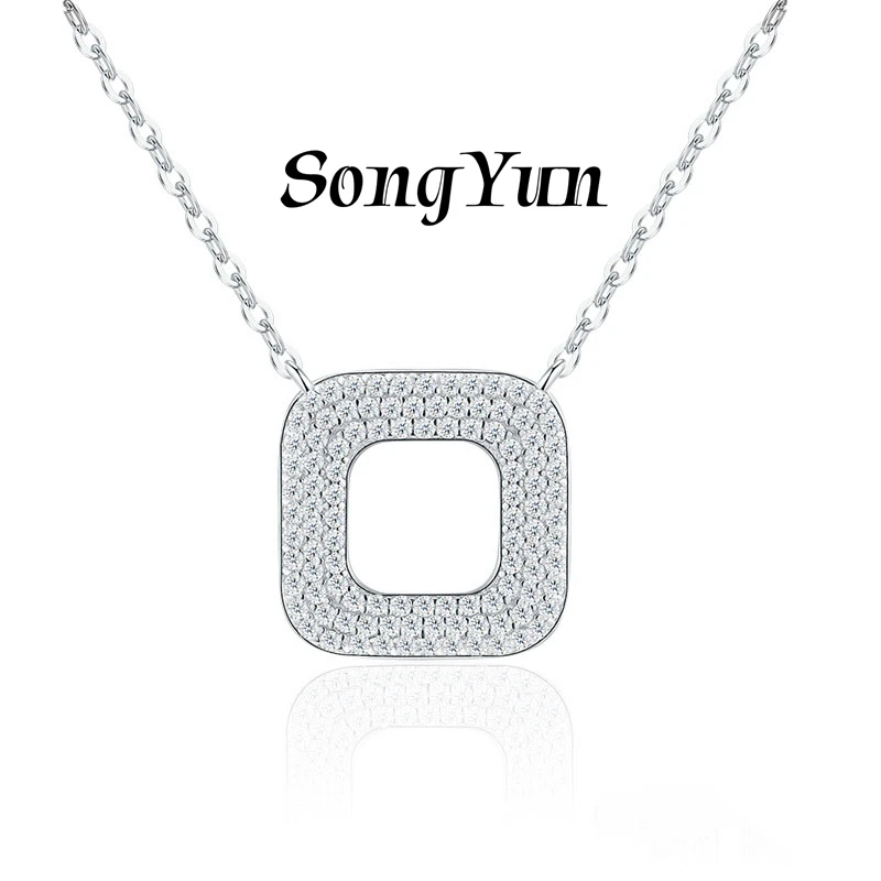 SONGYUN Brand Jewelry 925 Sterling Silver Necklace Moissanite Diamond Cross Bridal Ladies 18K Real Gold Plated SYT Patent Pendan
SONGYUN Brand Jewelry 925 Sterling Silver Necklace Moissanite Diamond Cross Bridal Ladies 18K Real Gold Plated SYT Patent Pendan