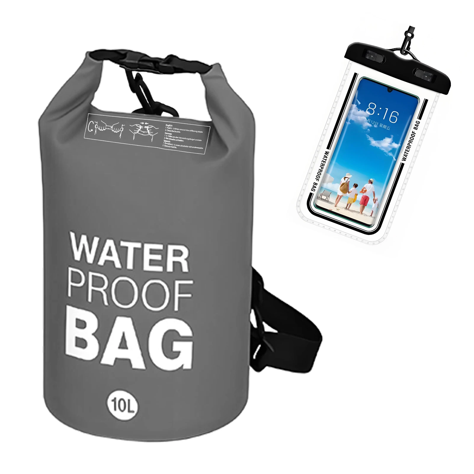 Buy One Get One Free- Floating Dry Bag and Phone Case Set for Kayaking, Rafting, Boating, Swimming, Beach, Fishing, Hiking
Buy One Get One Free- Floating Dry Bag and Phone Case Set for Kayaking, Rafting, Boating, Swimming, Beach, Fishing, Hiking