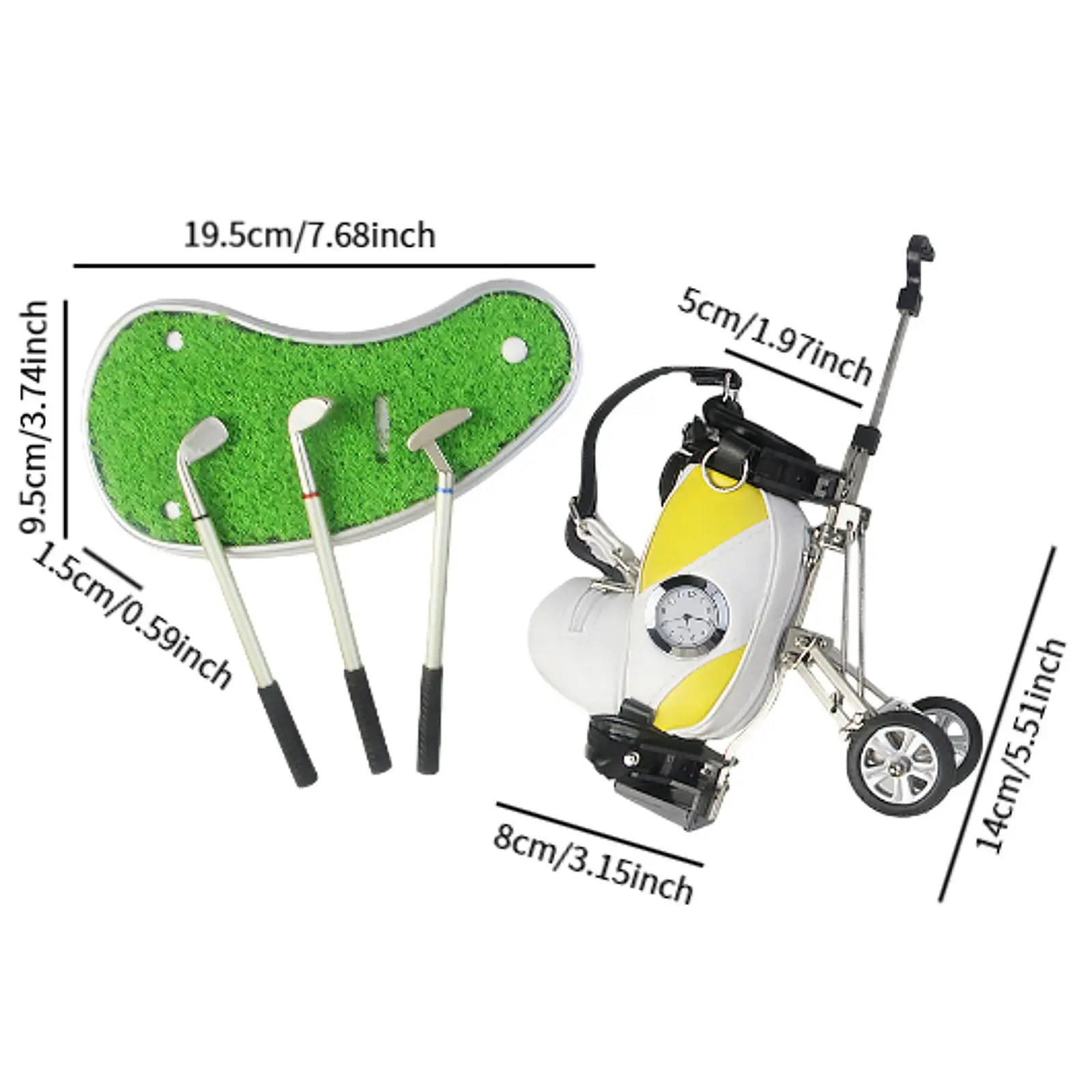 Mini Golf Bag Pen Holder with Mini Clock Fathers Day Gift Desk Display Office
Mini Golf Bag Pen Holder with Mini Clock Fathers Day Gift Desk Display Office