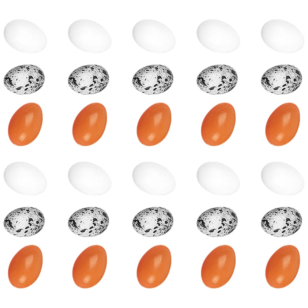 30Pcs Miniature Eggs Faux Eggs Durable Plastic Material Fine Finish Micro Landscape Ornament Micro Landscape Ornament
30Pcs Miniature Eggs Faux Eggs Durable Plastic Material Fine Finish Micro Landscape Ornament Micro Landscape Ornament