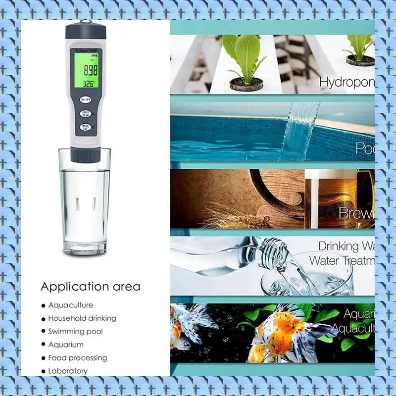 NOCM 2X 3 In 1 Digital PH Meter For Water, TDS/PH/Temp Meter, Water Tester For Drinking Water, Swimming Pool, Hydroponics
NOCM 2X 3 In 1 Digital PH Meter For Water, TDS/PH/Temp Meter, Water Tester For Drinking Water, Swimming Pool, Hydroponics