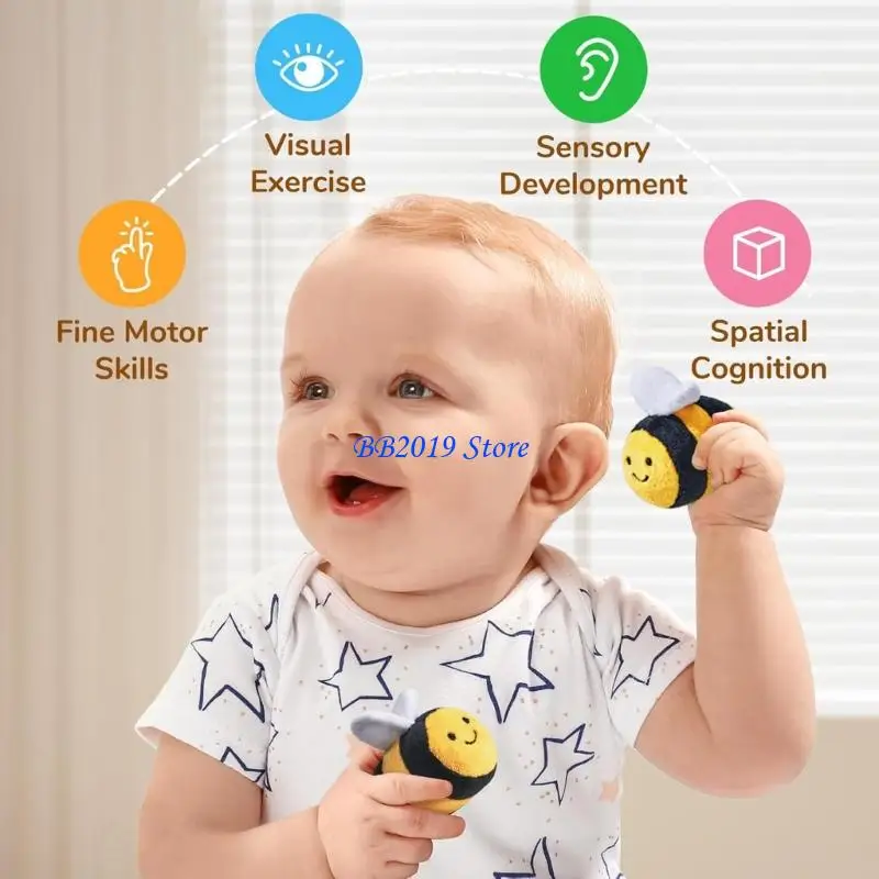 Q0KB Soft Plush Stuffed Animals Sensory Auditory Stimulation Rattle Toy for Baby
Q0KB Soft Plush Stuffed Animals Sensory Auditory Stimulation Rattle Toy for Baby