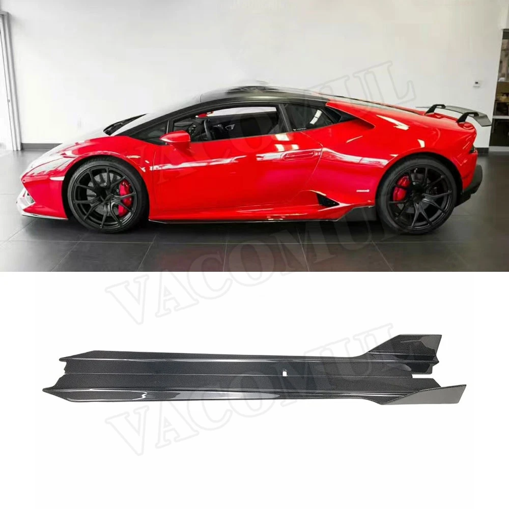 Чехол-спойлер из сухого углеродного волокна, боковые юбки для Lamborghini Huracan LP610-4 2014-2016, фартуки из бампера FRP
Чехол-спойлер из сухого углеродного волокна, боковые юбки для Lamborghini Huracan LP610-4 2014-2016, фартуки из бампера FRP