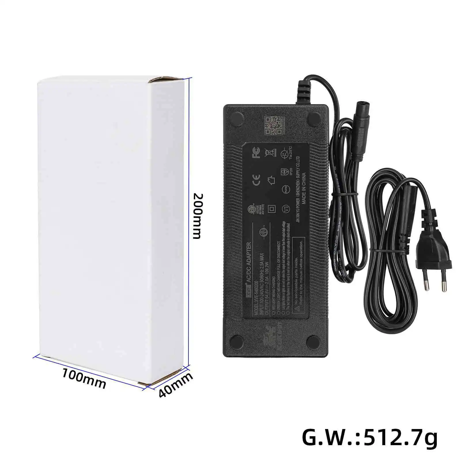 Original 54.6V 2A Charger For Kukirin G2 Pro DB/2024 Electric Scooter Battery Power Adapter Accessories Parts
Original 54.6V 2A Charger For Kukirin G2 Pro DB/2024 Electric Scooter Battery Power Adapter Accessories Parts