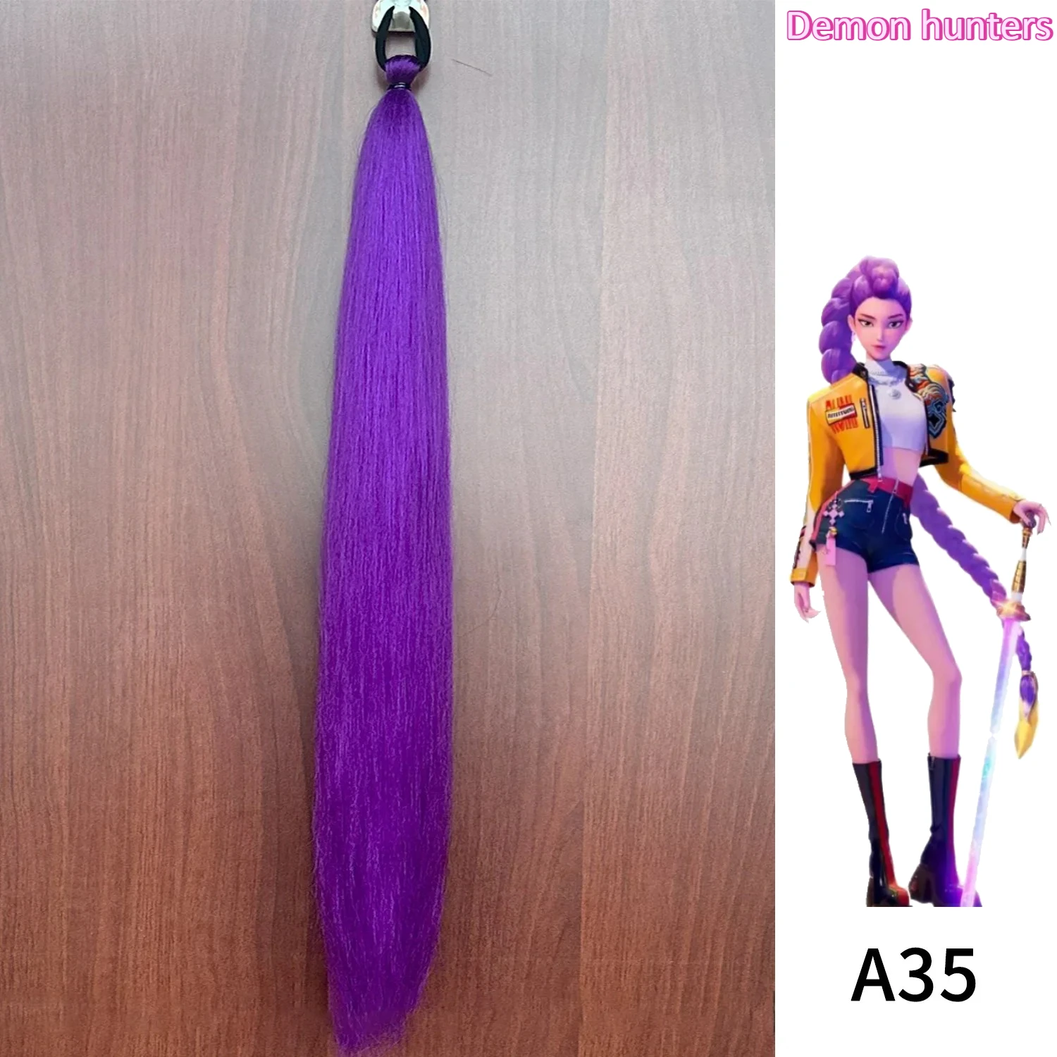 KPop Devil Hunter Rumi Mira Zoe термостойкий синтетический парик реквизит для ролевых игр плетение пучок волос платье на Хэллоуин 
KPop Devil Hunter Rumi Mira Zoe термостойкий синтетический парик реквизит для ролевых игр плетение пучок волос платье на Хэллоуин