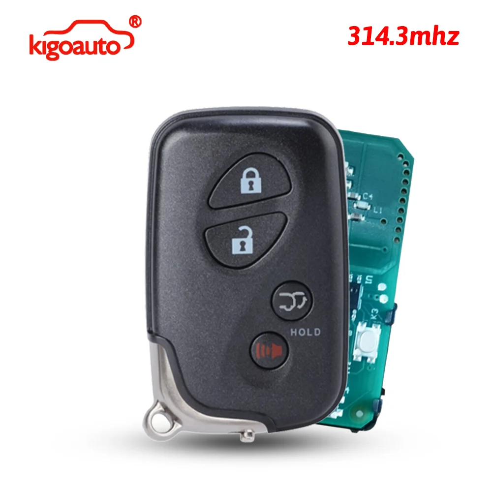 kigoauto Smart Key 4 Button 314.3MHz for Lexus LX570 LX470 RX350 RX450h CT200h 2010-2012 FCC HYQ14AAB/HYQ14AEM/HYQ14ACX
kigoauto Smart Key 4 Button 314.3MHz for Lexus LX570 LX470 RX350 RX450h CT200h 2010-2012 FCC HYQ14AAB/HYQ14AEM/HYQ14ACX