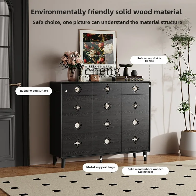 XL high-end solid wood shoe cabinet, household door entrance cabinet, storage cabinet integrated against the wall
XL high-end solid wood shoe cabinet, household door entrance cabinet, storage cabinet integrated against the wall