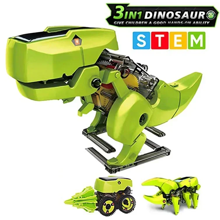 3 In 1 Solar Robot Kits STEM Educational Toys Technology Learning Blocks Spaceship and Dinosaur Robotics Children Gifts
3 In 1 Solar Robot Kits STEM Educational Toys Technology Learning Blocks Spaceship and Dinosaur Robotics Children Gifts