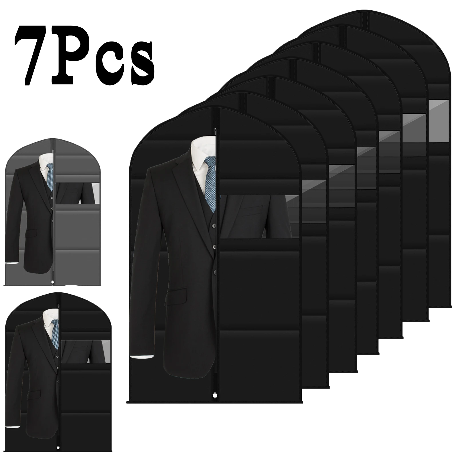 7 шт. новые пылезащитные чехлы для одежды, подвесные сумки для одежды с прозрачным окном, защита для одежды, сумка для хранения костюма, органайзеры для одежды
7 шт. новые пылезащитные чехлы для одежды, подвесные сумки для одежды с прозрачным окном, защита для одежды, сумка для хранения костюма, органайзеры для одежды
