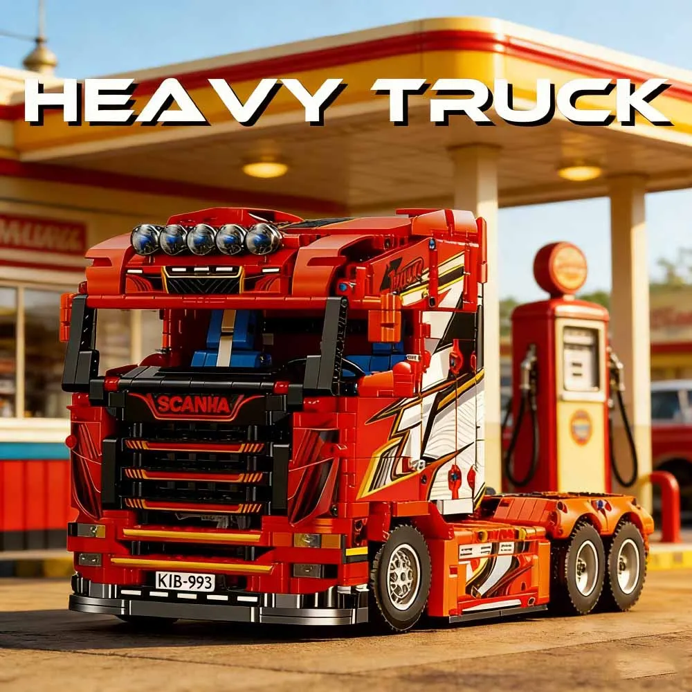 MOC Technic Sca-ha JJ9070 City High-tech Building Block bricks toy Tractor Truck model gifts collect Christmas Puzzle 1708pcs
MOC Technic Sca-ha JJ9070 City High-tech Building Block bricks toy Tractor Truck model gifts collect Christmas Puzzle 1708pcs