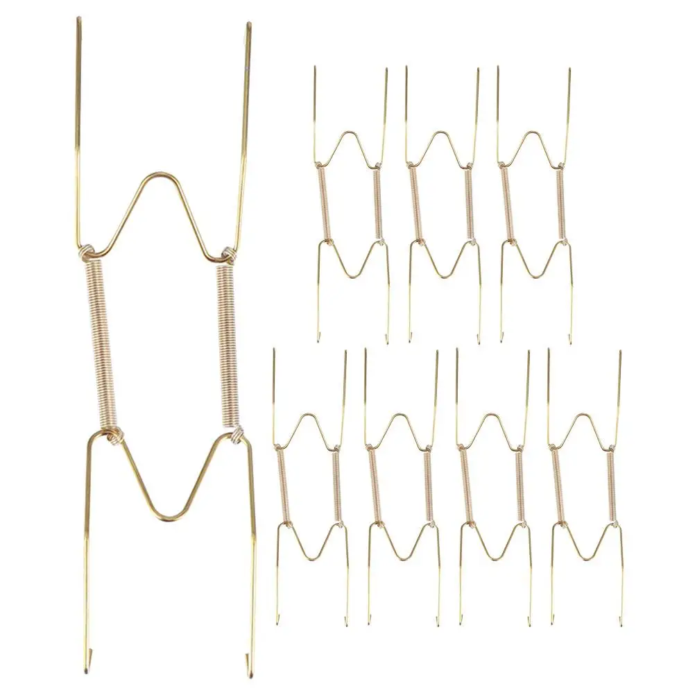 8 Pcs Wall Plate Hangers Invisible Spring Hooks 8 Inch W Shaped Decorative Rack Strong Load Bearing Easy Install
8 Pcs Wall Plate Hangers Invisible Spring Hooks 8 Inch W Shaped Decorative Rack Strong Load Bearing Easy Install