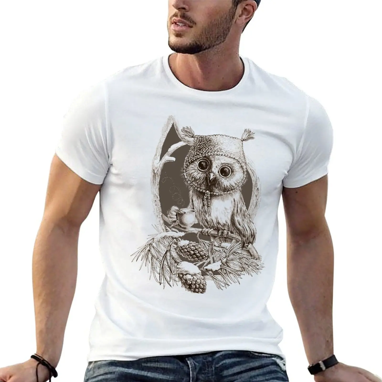 Winter owl on a pine tree T-Shirt man tshirt t shirt man designer men t shirt cotton 100% T-shirt
Winter owl on a pine tree T-Shirt man tshirt t shirt man designer men t shirt cotton 100% T-shirt